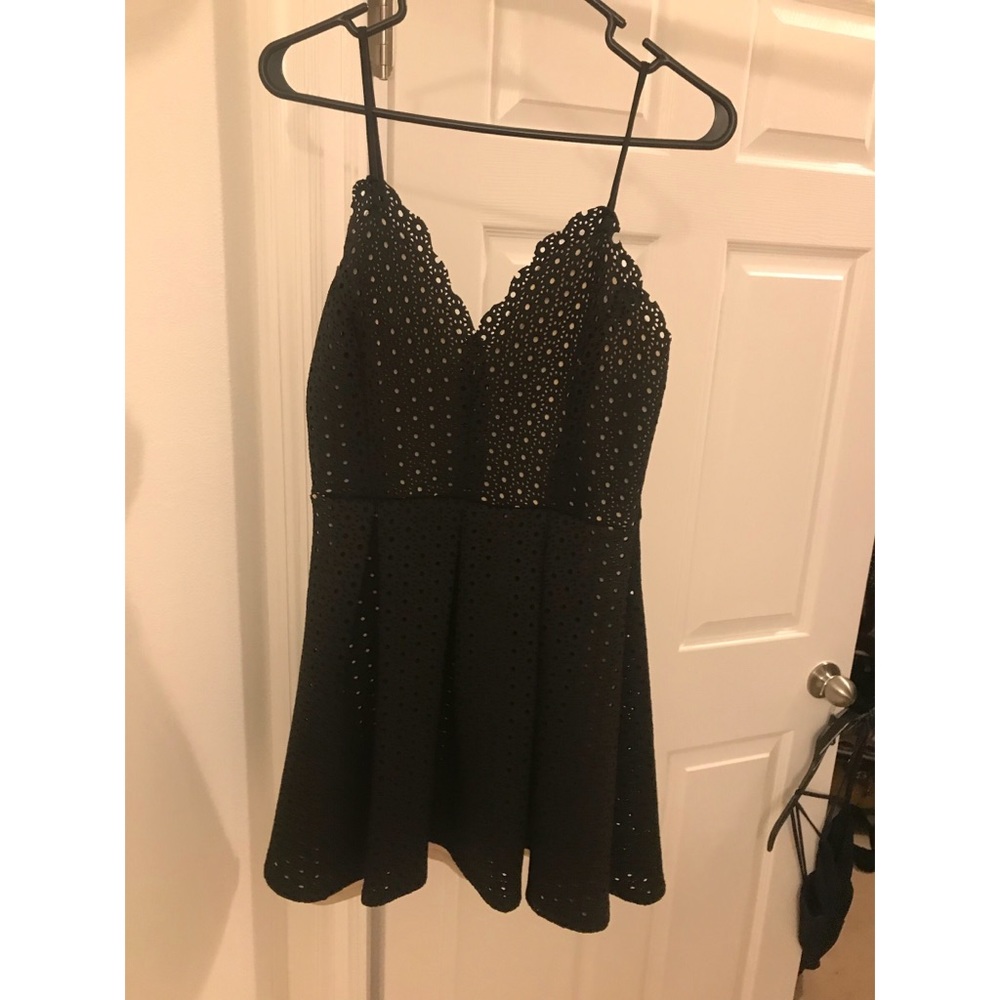 Structured black dress